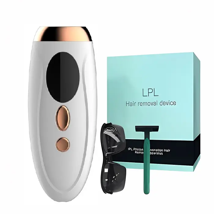 Épilateur laser IPL portable 999999 Flashes - Épilation indolore et permanente pour le corps et la ligne bikini des