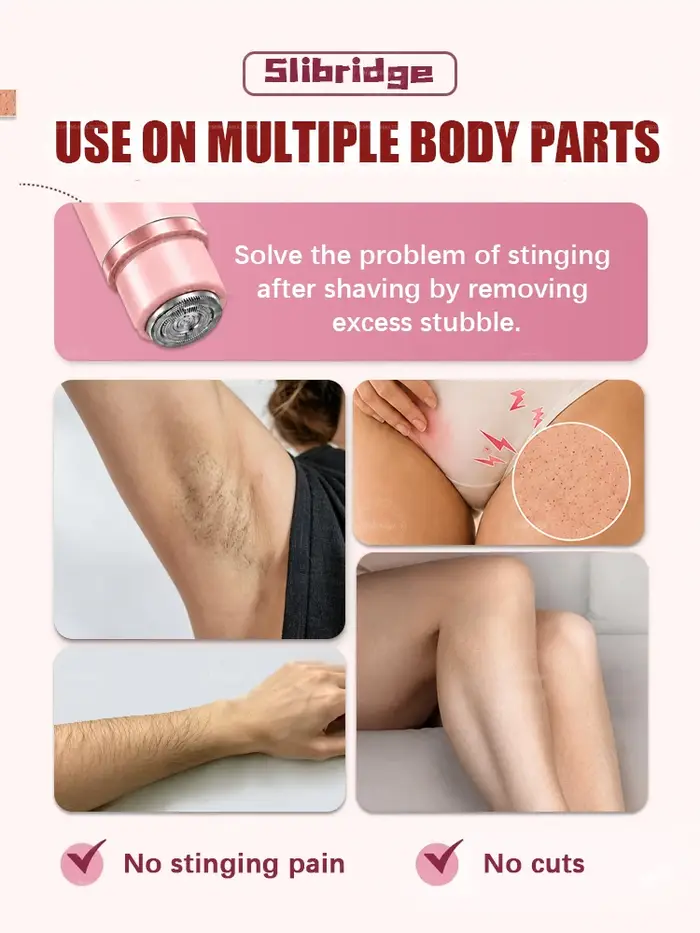 Rasoir électrique pour femmes, rasoir bikini pour zones intimes, aisselles, jambes et bras