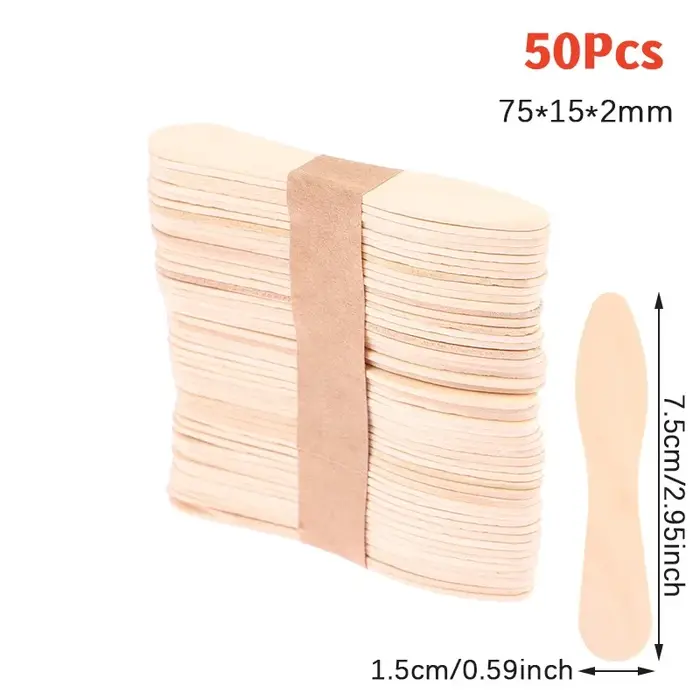 Spatule en bois pour épilation du corps pour femme