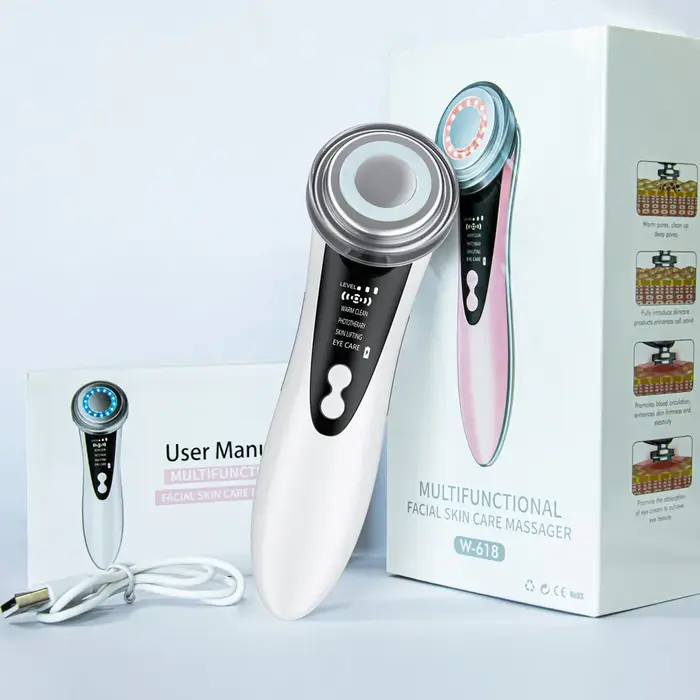 Masseur de visage rajeunissement de la peau Radio mésothérapie LED Lifting