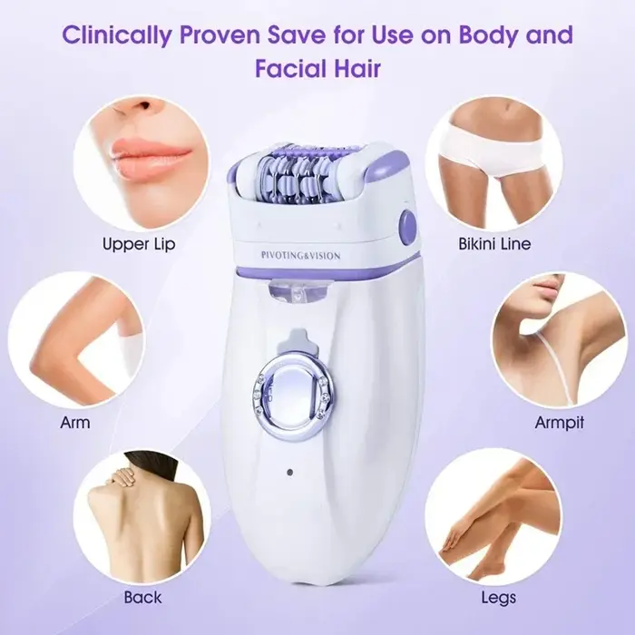 3in1 électrique femmes épilateur femme rasoir jambe corps épilation lèvre menton dépilatoire dame Bikini tondeuse