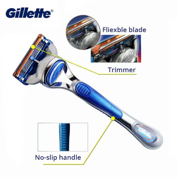 Gillette Fusion rasoir pour hommes visage cheveux barbe Machine à raser manuel sécurité
