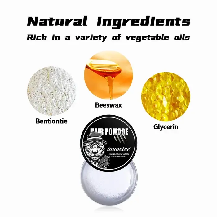 Cire coiffante parfumée pour hommes – Fixation forte, contrôle des bords, volume naturel – À base d'eau, non grasse, anti-frisottis, pour cheveux rebelles