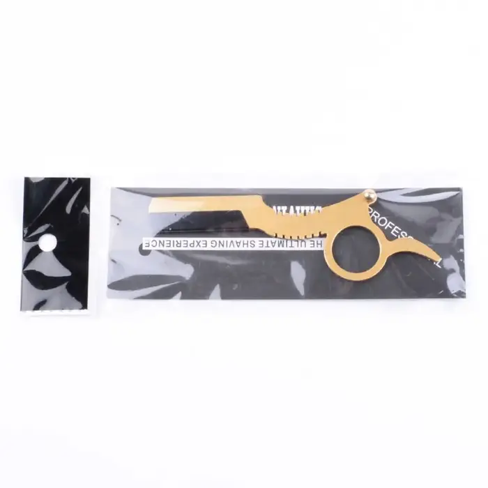Rasoir manuel en acier inoxydable durable sans lame, outil de rasage sûr pour les poils des sourcils