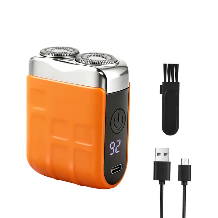 Mini rasoir électrique pour hommes, rasoir à barbe facial humide/sec, rechargeable, portable, mini r