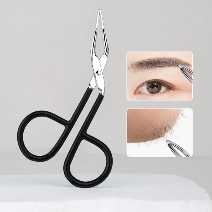 Un outil précis et portable pour les yeux avec pince à sourcils pour l'arrosage des cheveux obliques
