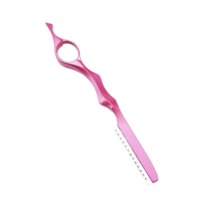 Couteau de coiffure professionnel pour effilage, rasoir à 10 lames, rasoir droit, kit de barbier rot