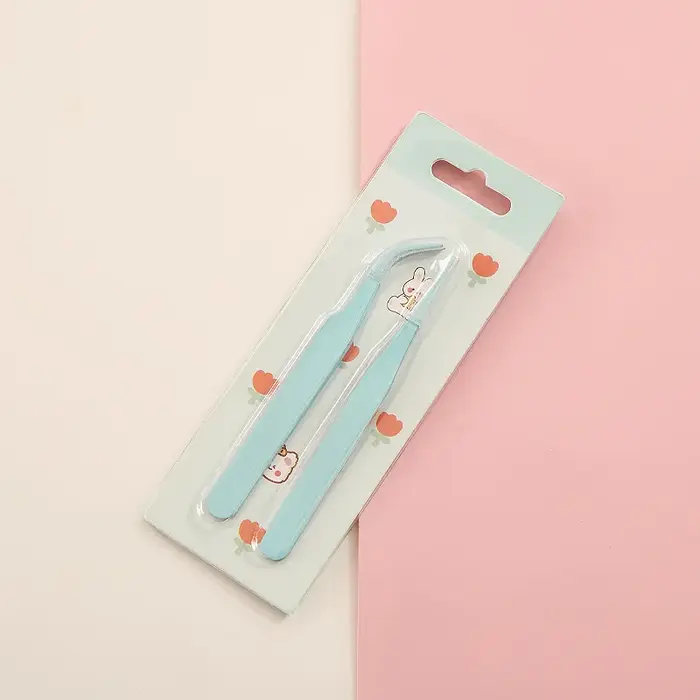 2 pinces à épiler mignonnes à motif de dessin animé
