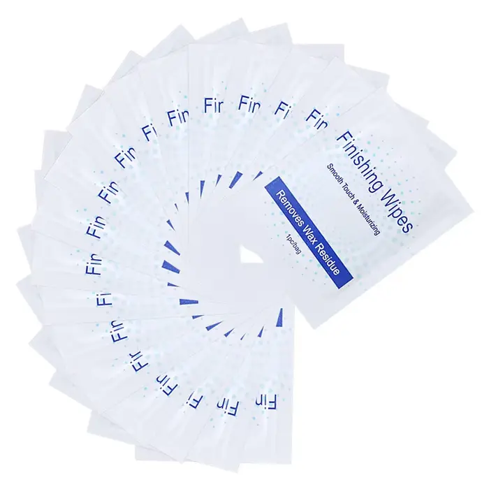 20 pièces épilation cire nettoyage huile Pack corps bandes dissolvant