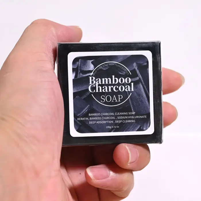Savon artisanal au charbon de bambou B+100G