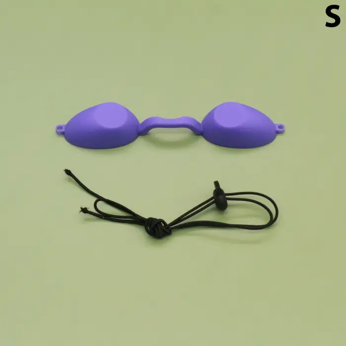 Lunettes de protection oculaire en silicone souple pour laser IPL, protection des yeux contre les la