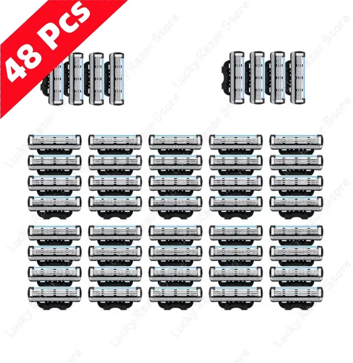 Lame de rasoir de rechange Gillette Mach 3, neuve, authentique, en acier inoxydable, tranchante, 3 c
