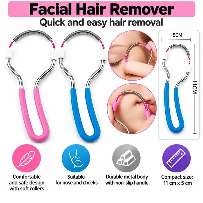 1 pièce Epistick Épilateur manuel à ressort pour le visage, outil de soin du visage
