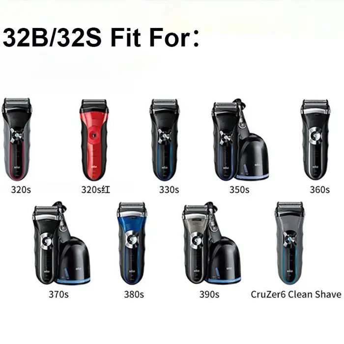 Braun 32B 32S lame de rasoir feuille de coupe tête