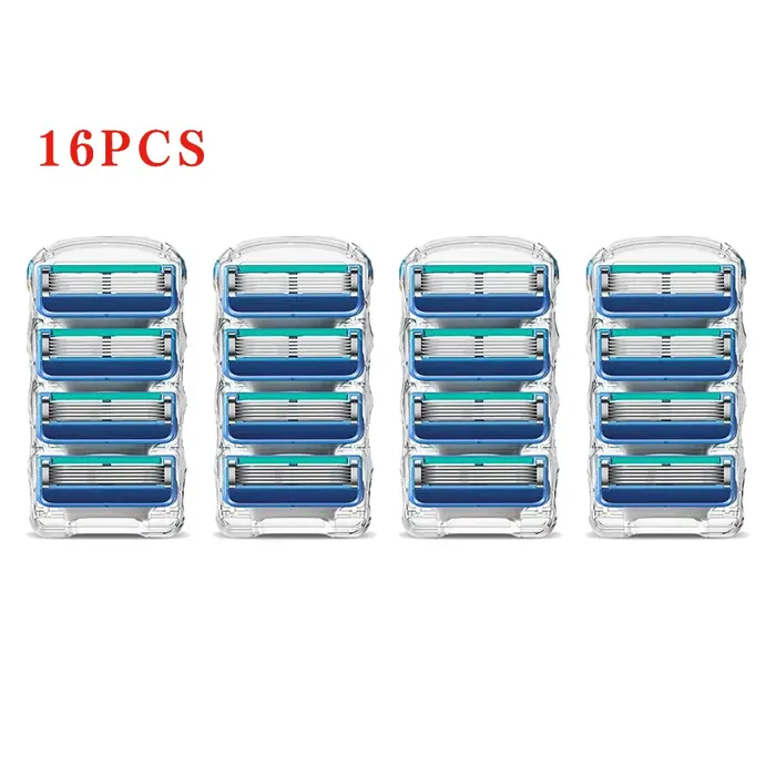 16-64 lames de rasoir en acier inoxydable, recharges durables pour rasoir de remplacement Gillette F