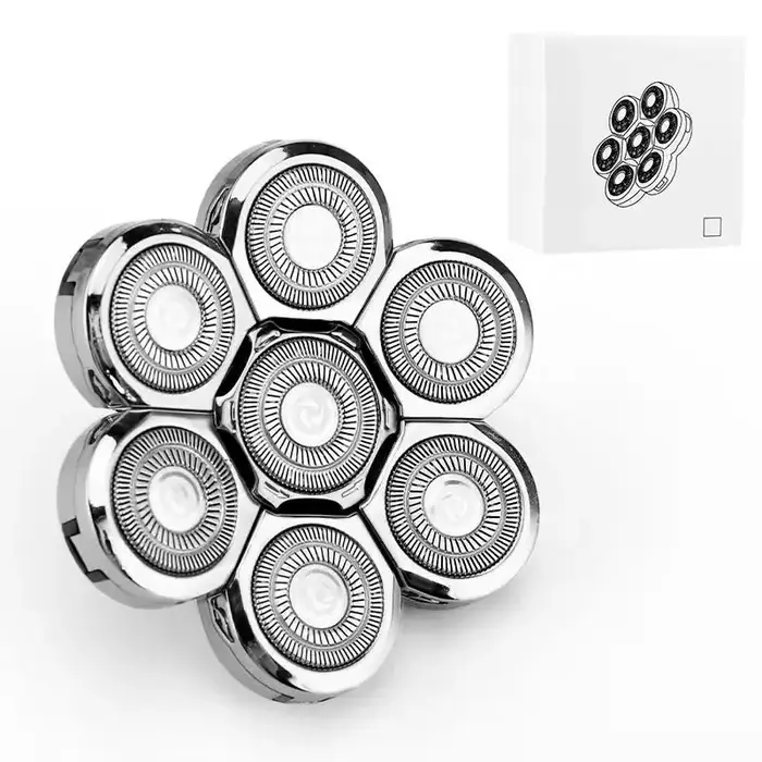 Têtes de rasoir de rechange HOMEFISH pour hommes, 7 lames, flottantes, lavables, rasoirs électriques