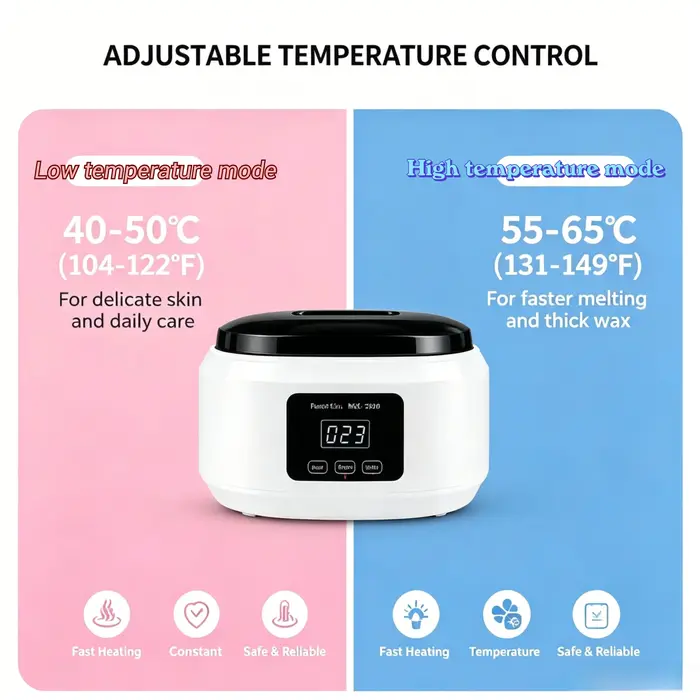 Chauffe-cire à la paraffine WAX-2000 200W avec affichage numérique et contrôle de la température