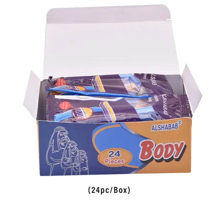 24 pièces/boîte rasoir jetable pour femmes rasoir manuel hygiénique emballé individuellement 1 lame 