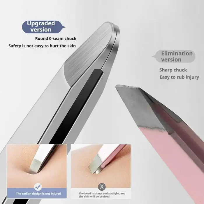 Pincettes à sourcils en acier inoxydable