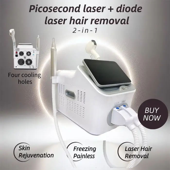 Nouvelle machine d'épilation au laser à diode 2 en 1