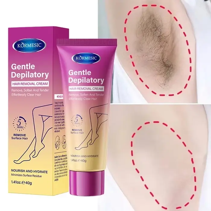 Crème dépilatoire permanente