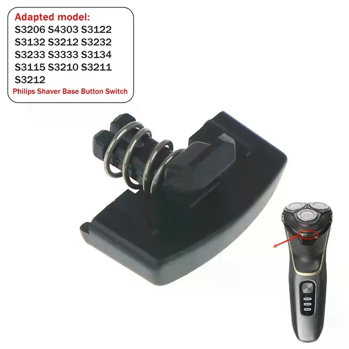 Accessoires de commutateur à ressort à clipser pour boutons de base de rasoir S3206 S3122 S3132 S430