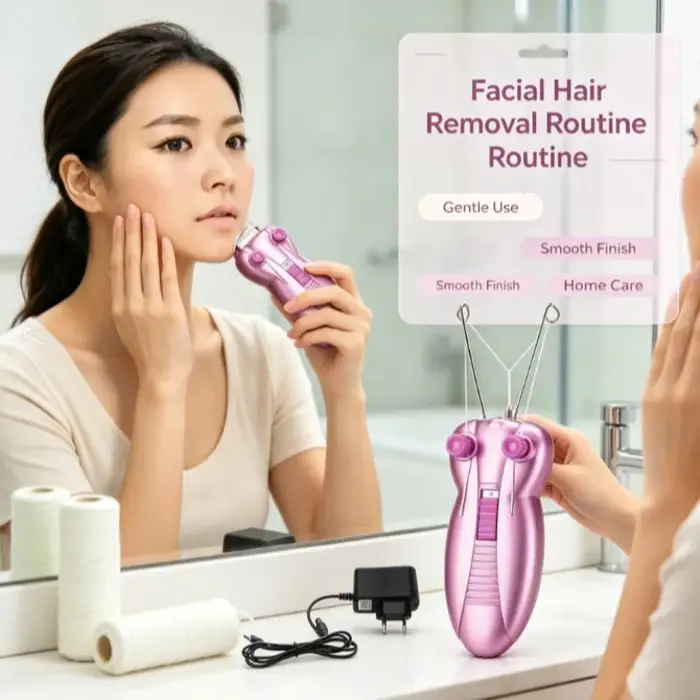 Épilateur électrique portable pour le visage, appareil d'épilation corporelle complète, machine à épilation au fil pour femmes, usage domestique