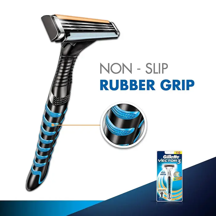 Gillette-Rasoir manuel Vector 3 pour hommes
