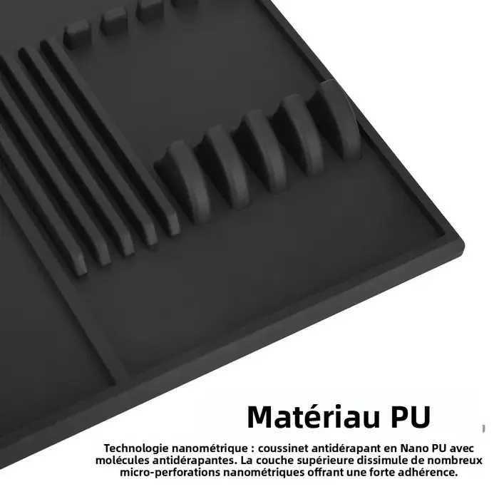 Plateau magnétique pour barbier à 6 emplacements