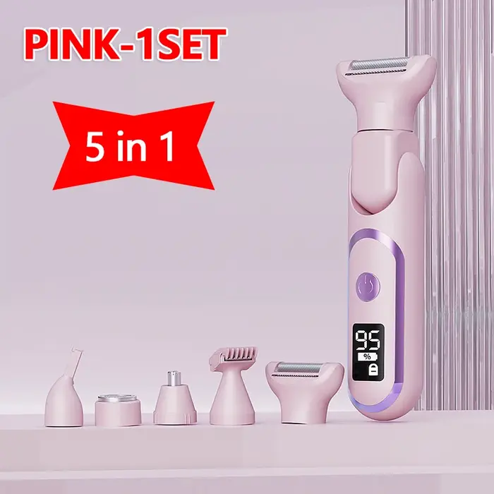 Rasoir électrique 5 en 1 pour femmes