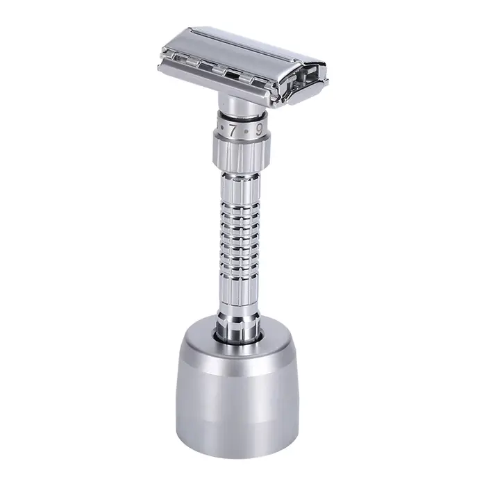 Rasoir de sécurité double tranchant pour hommes, type papillon, manche noir, rasoirs pour femmes, ra