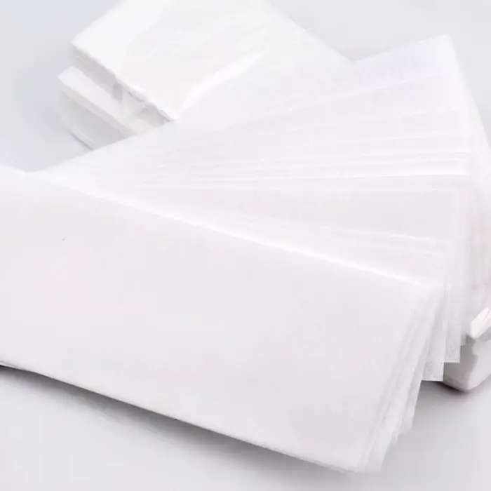 100 pièces épilation non tissé corps tissu cheveux enlever cire rouleaux de papier haute qualité