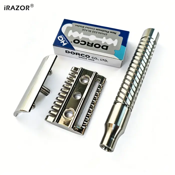 IRAZOR – Rasoir de sécurité en acier inoxydable 316