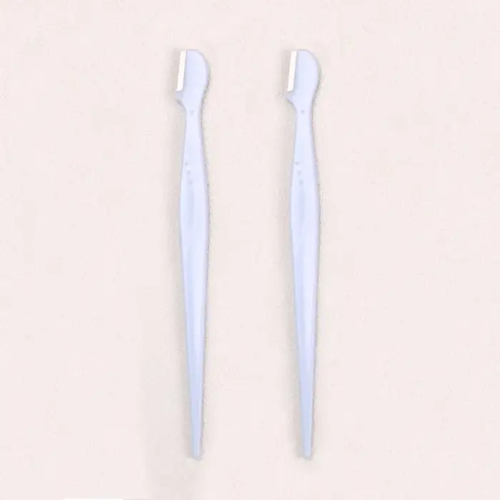 2/35 pièces Lames de rasoir portables pour sourcils et visage, épilateur, coupe-poils, rasoir, outil