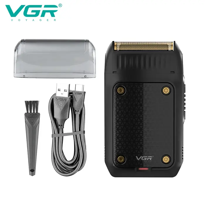 VGR tondeuse tondeuse à barbe pour hommes rasoir electrique homme rasoir rasoir homme Rasoir électrique Professionnel Rasoir Portable Machine à raser Mini Tondeuse à barbe Le rasoir Réciproque Rasoir 