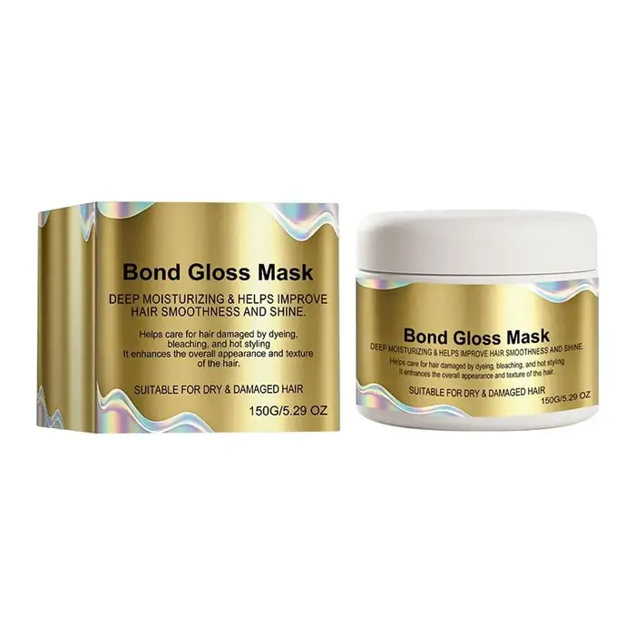 Masque capillaire hydratant profond Bond Gloss 150g – Améliore la douceur et la brillance des cheveu