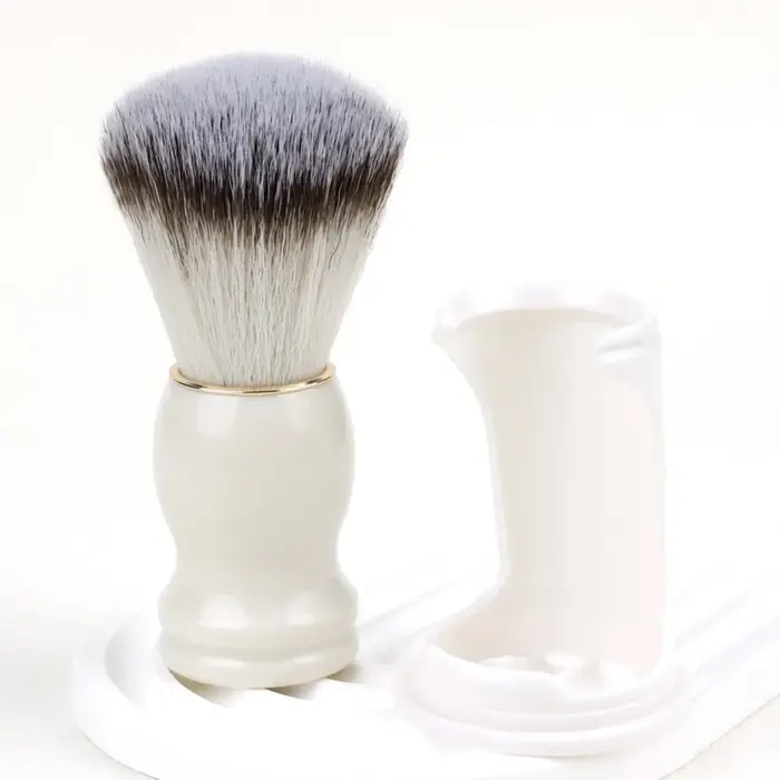 Brosse à raser professionnelle en poils de sanglier et manche en bois | Kit de toilettage pour hommes