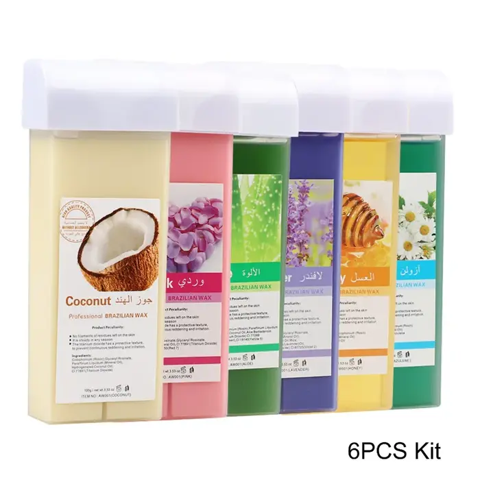 Kit de cire épilatoire-cire de bikini indolore à la rose