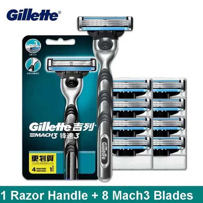 Original Gillette Mach 3 lames de rasoir Manul