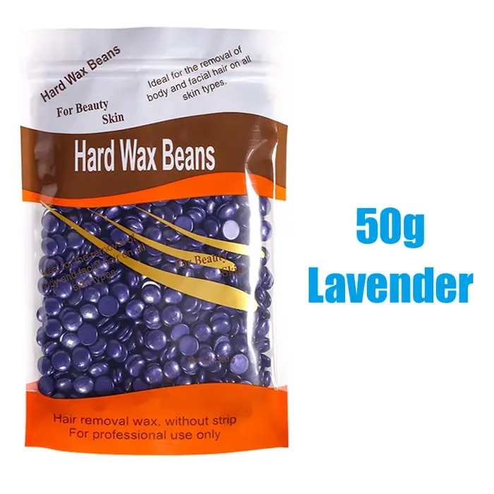Perles dépilatoires avec ingrédients naturels, 50g, pour tous les corps et zones du bikini, non étir