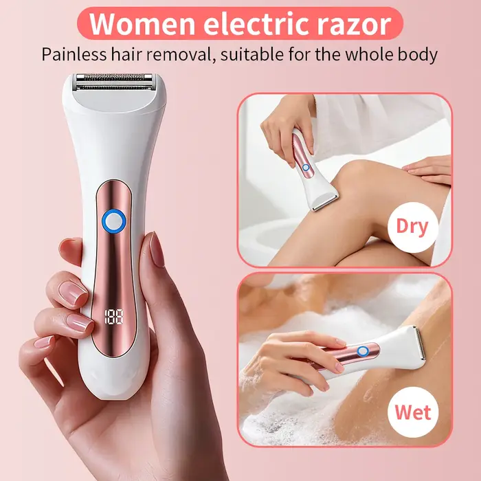 Rasoir électrique étanche pour femmes