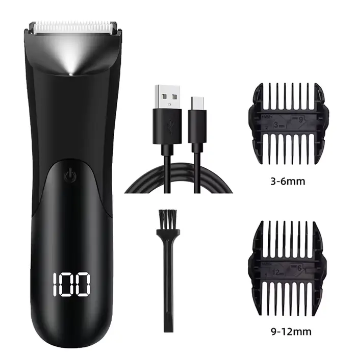 Tondeuse à cheveux pour hommes, tondeuse à boules électrique, comprend 2 accessoires de protection, 