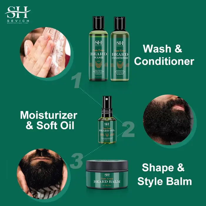 Huile de croissance de barbe pour hommes