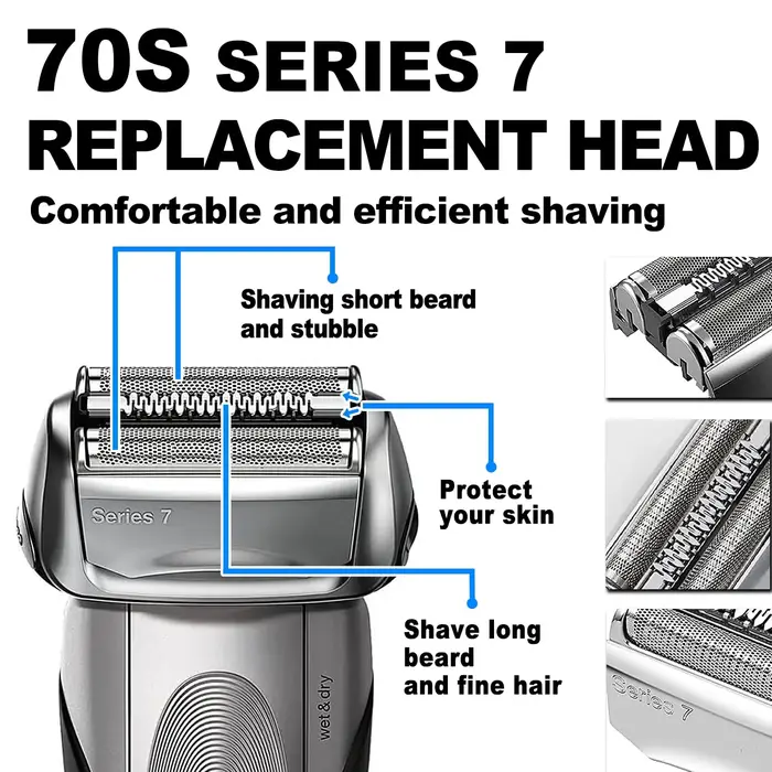 Tête de rasoir électrique de remplacement série 7 70S