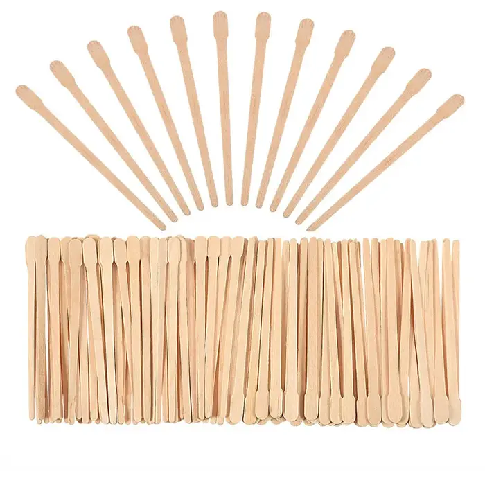 Bâtons d'épilation du corps en bois pour femme