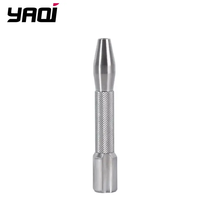Yaqi Razzo Rocket Manche de rasoir de sécurité pour hommes en acier inoxydable