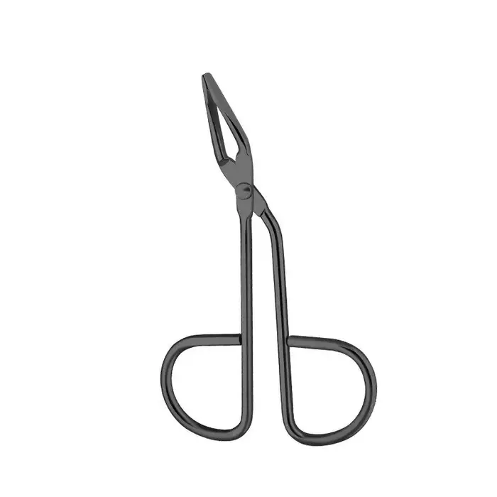 Eyeblogucking-Pince à épiler professionnelle, pince à épiler, ciseaux à coude droit et pointu, extra
