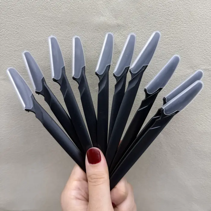 3/10 pièces épilation des sourcils coupe-épilation couteau de sécurité maquillage grattoir rasoir