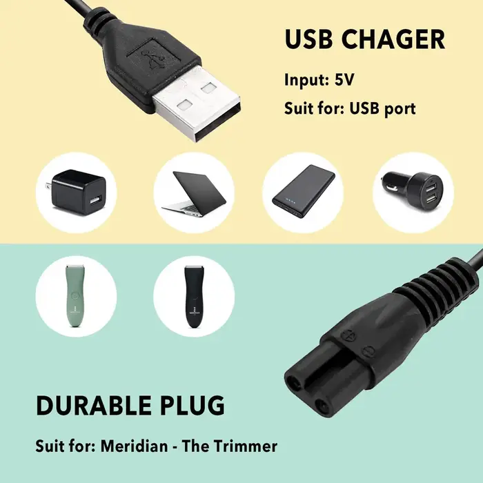 Câble de charge USB pour rasoir électrique