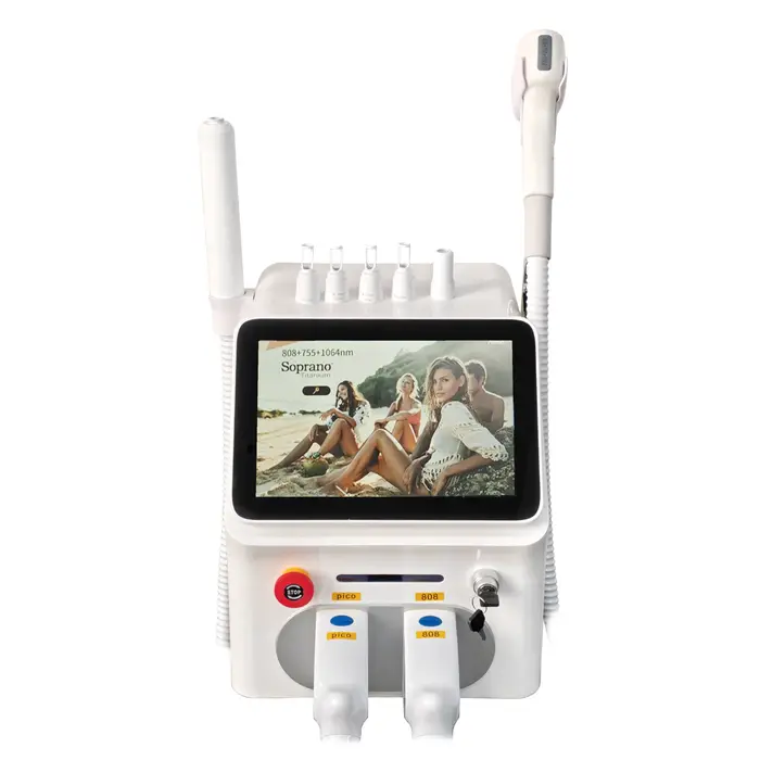 Appareil d'épilation au laser à diode - GentleMax ™ Appareil domestique amélioré pour la réduction permanente de la douleur par cryothérapie, sans douleur